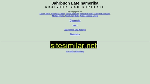 Jahrbuch-lateinamerika similar sites