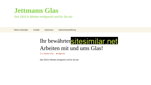 jettmann-glas.de alternative sites