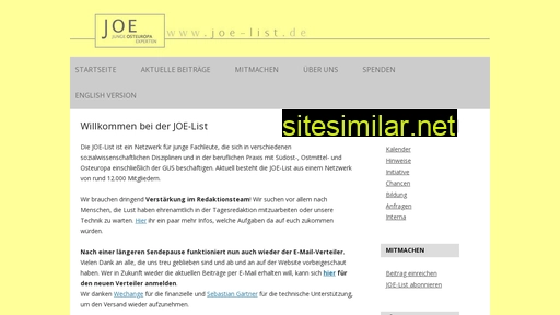 joe-list.de alternative sites