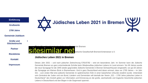 Juedischesleben2021-bremen similar sites