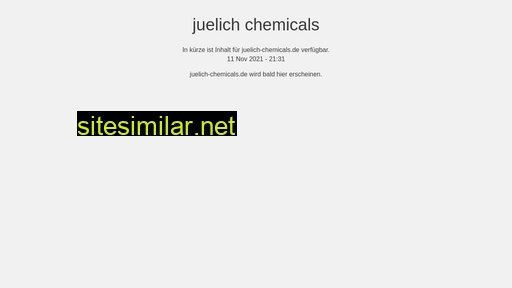 juelich-chemicals.de alternative sites