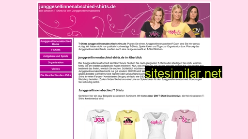 Junggesellinnenabschied-shirts similar sites