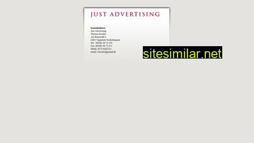 justadvertising.de alternative sites
