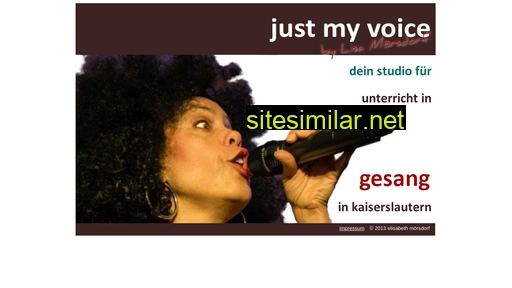 just-my-voice.de alternative sites