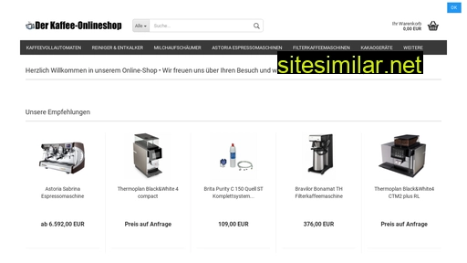 Kaffee-onlineshop similar sites