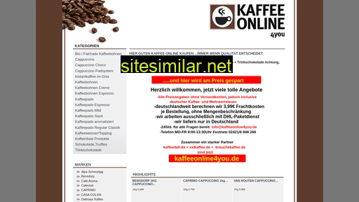 Kaffeeonline4you similar sites