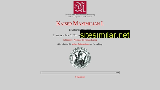 kaiser-maximilian-i.de alternative sites