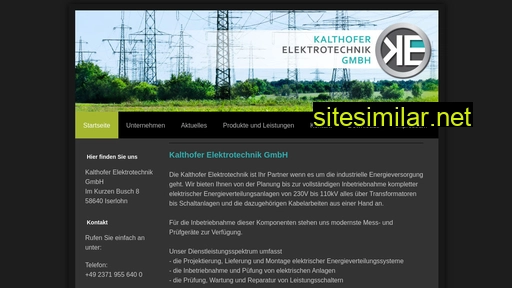kalthofer-elektrotechnik.de alternative sites