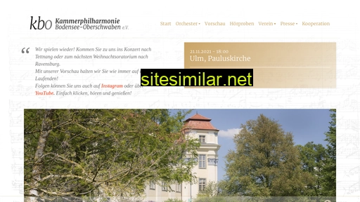Kammerphilharmonie-bodensee-oberschwaben similar sites