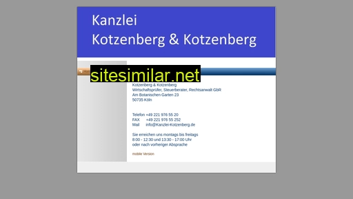 kanzlei-kotzenberg.de alternative sites