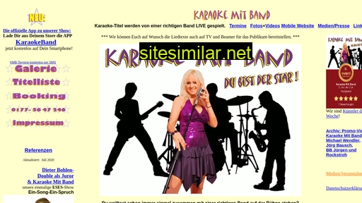 karaokemitband.de alternative sites