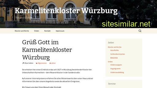 karmelitenkloster-wuerzburg.de alternative sites