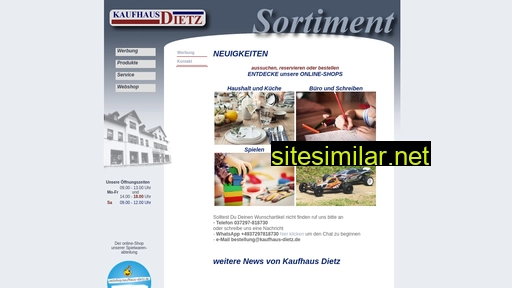 kaufhausdietz.de alternative sites