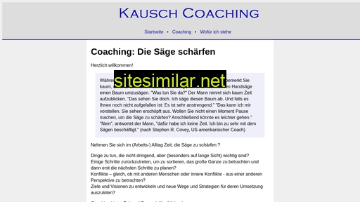 kausch-coaching.de alternative sites