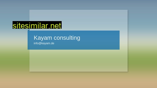 kayam.de alternative sites