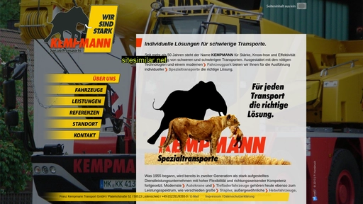 kempmann-transport.de alternative sites