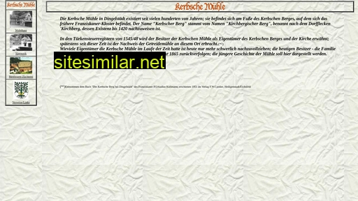 kerbsche-muehle.de alternative sites