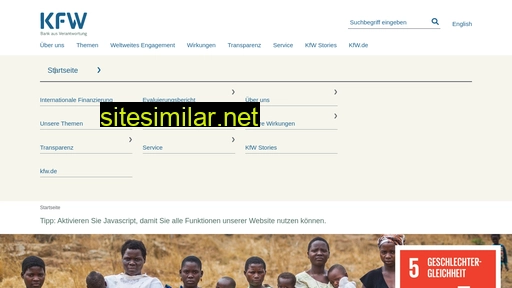 kfw-entwicklungsbank.de alternative sites