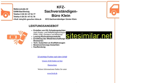 kfz-gutachter-klein.de alternative sites
