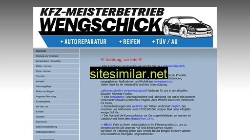 kfz-wengschick.de alternative sites