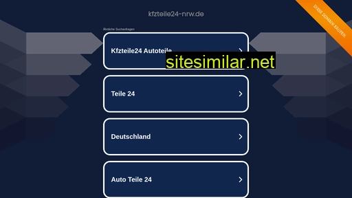 kfzteile24-nrw.de alternative sites