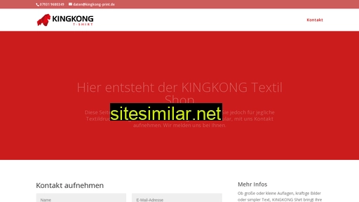 Kingkong-shirt similar sites