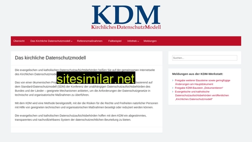 kirchliches-datenschutzmodell.de alternative sites