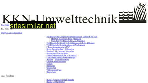kkn-umwelttechnik.de alternative sites