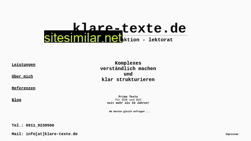 klare-texte.de alternative sites