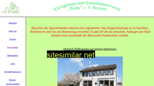 kleingartenverein-walle.de alternative sites