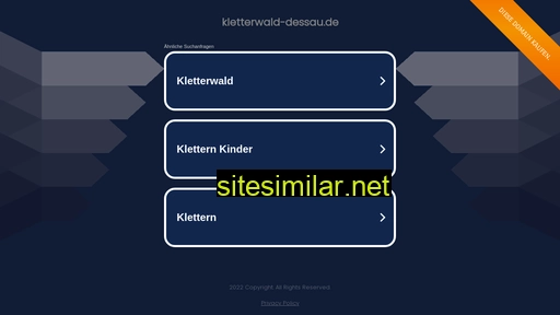 kletterwald-dessau.de alternative sites