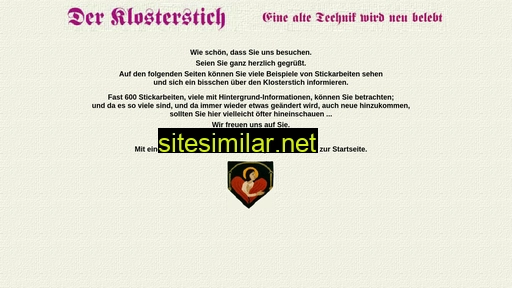 klosterstich.de alternative sites