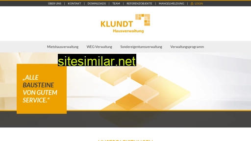 klundt-hausverwaltung.de alternative sites