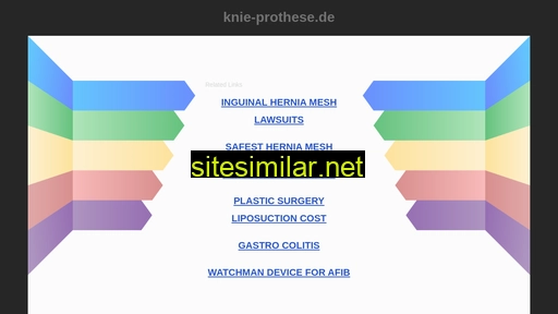 knie-prothese.de alternative sites