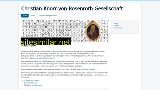 Knorr-von-rosenroth similar sites