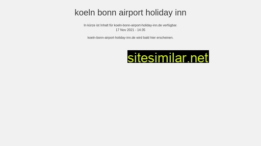 koeln-bonn-airport-holiday-inn.de alternative sites