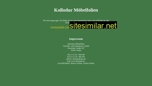 Kollodur-moebelfolien similar sites