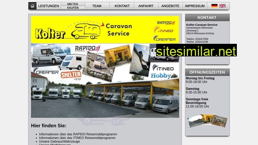 kolter-caravan-service.de alternative sites