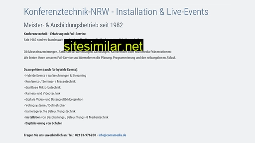 konferenztechnik-nrw.de alternative sites