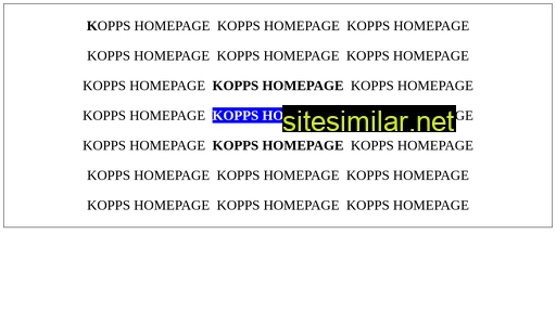 Kopp-kassel similar sites