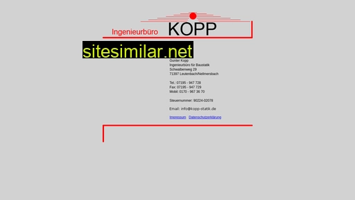 kopp-statik.de alternative sites