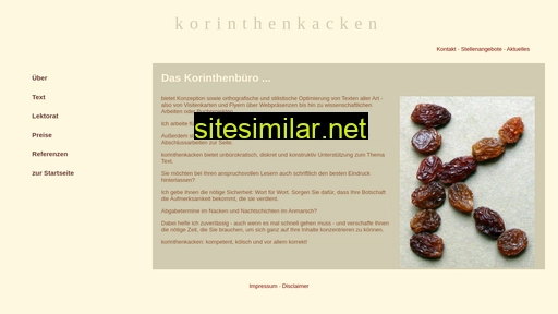 korinthenkacken.de alternative sites
