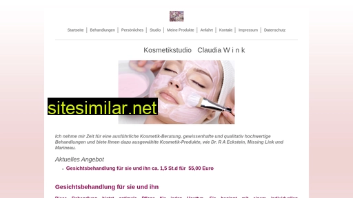 kosmetikstudio-claudia-wink.de alternative sites