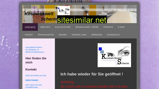 kosmetikwelt-scherm.de alternative sites