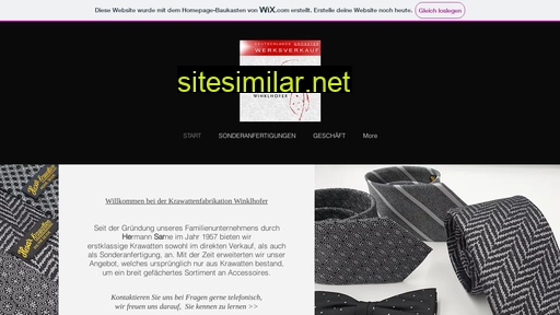 krawattenfabrikation.de alternative sites