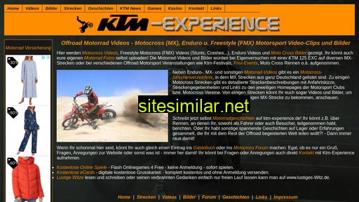 ktm-experience.de alternative sites