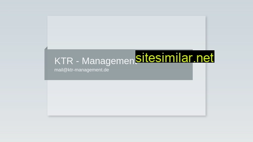 ktr-management.de alternative sites