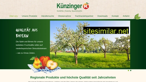 kuenzinger-fruchtsaefte.de alternative sites