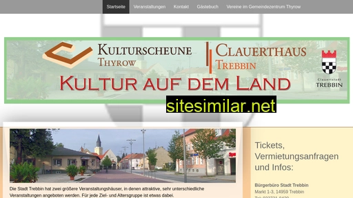 kulturscheune-thyrow.de alternative sites