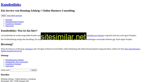Kundenlinks similar sites